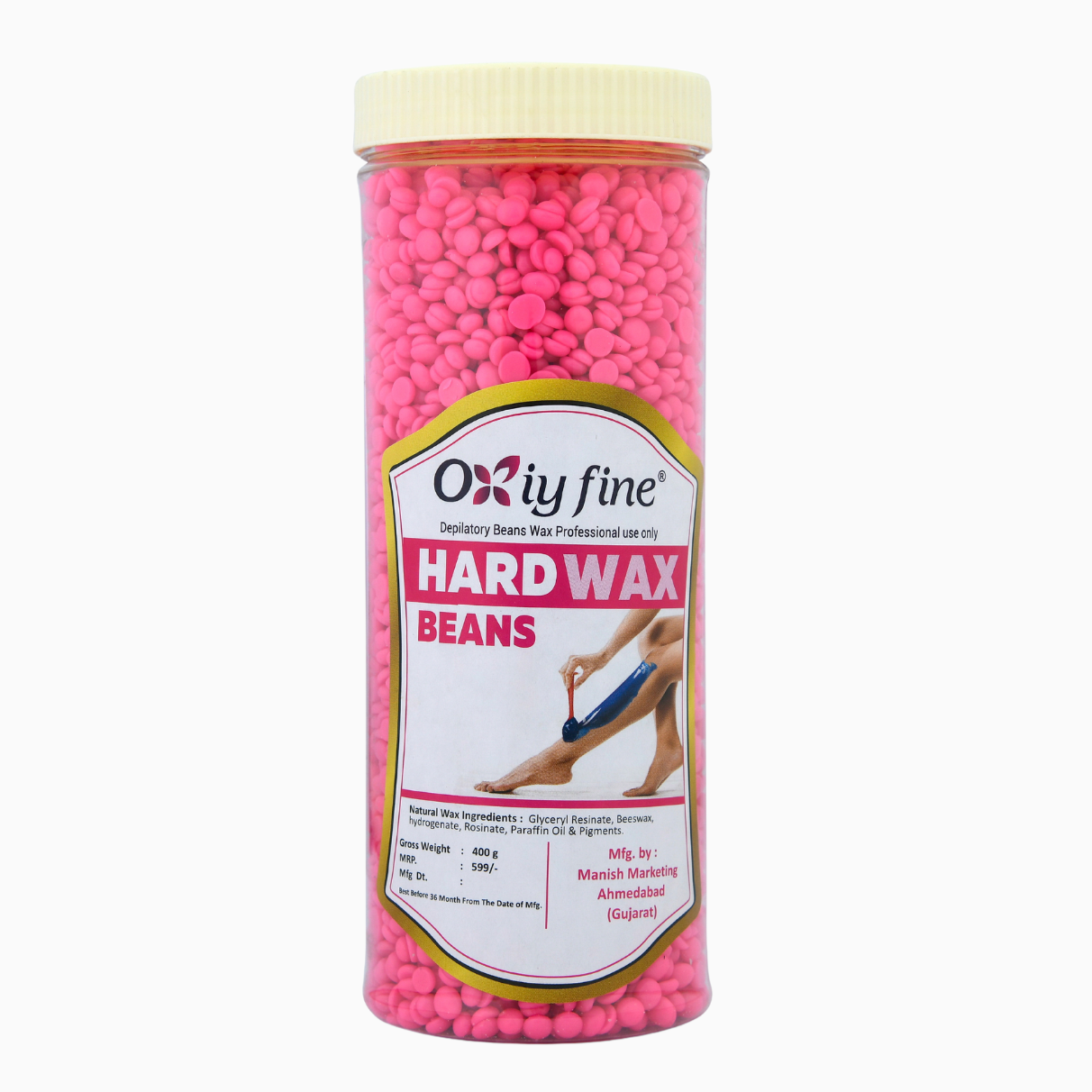 Pink Hard Wax Beans